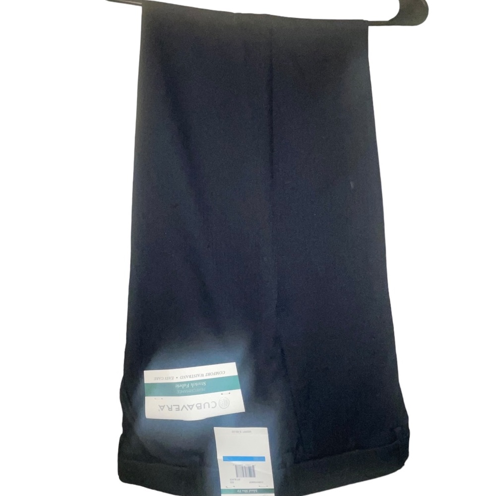 Men’s Cubavera Dress Pants Island Slim Fit Size 36W 32L Jet Black NWT